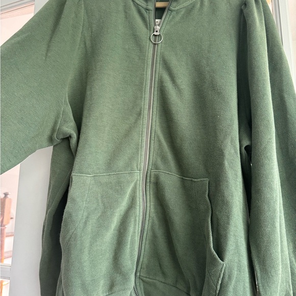 NWT Madewell Garment-Dyed Terry Zip-Up Sweatshirt - Picture 4 of 7